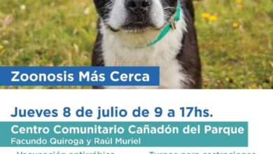 Photo of ”ZOONOSIS MÁS CERCA” ESTARÁ PRESENTE CON UNA NUEVA JORNADA EN EL CENTRO COMUNITARIO CAÑADÓN DEL PARQUE