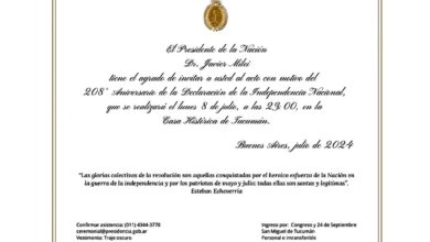Photo of Así es la invitación que Javier Milei envió a los gobernadores y expresidentes para el “pacto de julio”