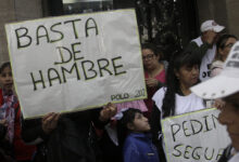 Photo of «Fila del Hambre»: Miles de manifestantes le reclamaron alimentos al Gobierno