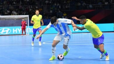 Photo of Argentina pierde por 2 a 0 ante Brasil al terminar el primer tiempo de la final del Mundial de Futsal