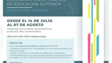 Photo of Inscripciones para la Diplomatura Superior Universitaria de Docencia e Investigación en Educación Superior