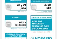 Photo of El próximo lunes comienza una nueva entrega de módulos alimentarios