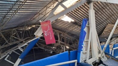 Photo of Se desplomó el techo y una pared de un reconocido club de básquet nacional: no pasó nada de milagro