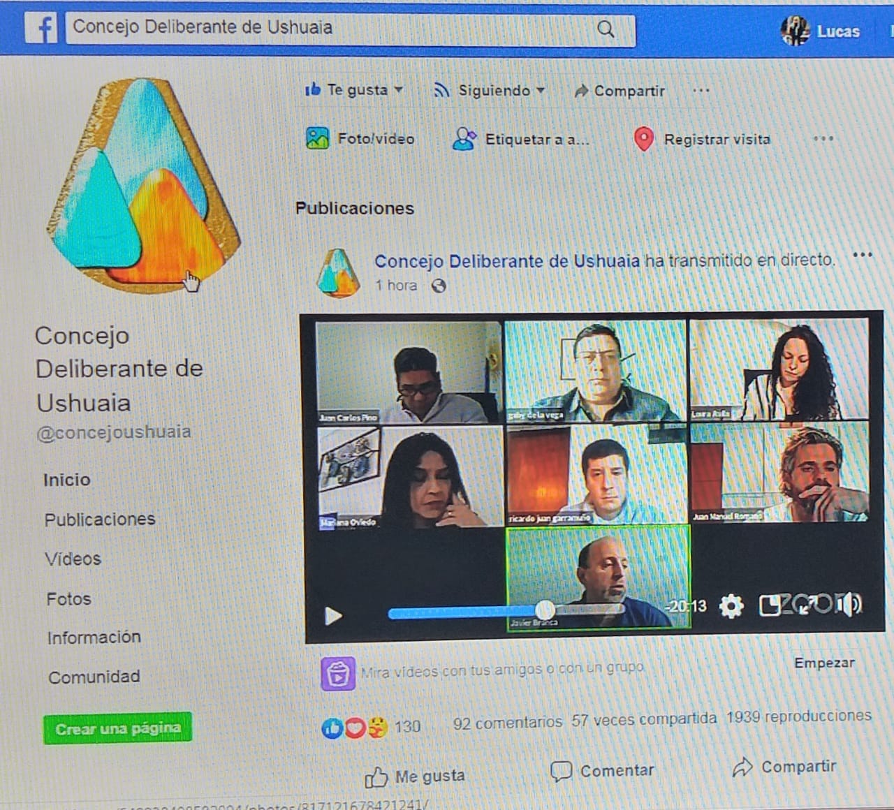 Photo of #Ushuaia Histórica jornada del concejo virtual, en vivo y abierta a la comunidad