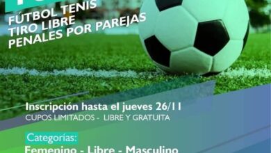 Photo of RÍO GRANDE PRIMER TORNEO EN FÚTBOL TENIS, TIRO LIBRE Y PENALES POR PAREJAS