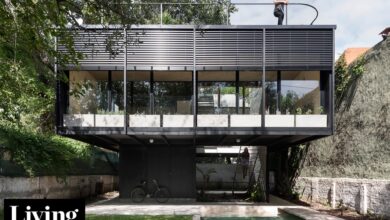 Photo of Una casa que apenas toca la tierra para dar paso a la naturaleza