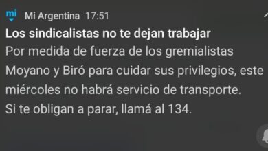 Photo of Paro de transporte: el Gobierno utilizó la App MiArgentina para criticar a los gremialistas