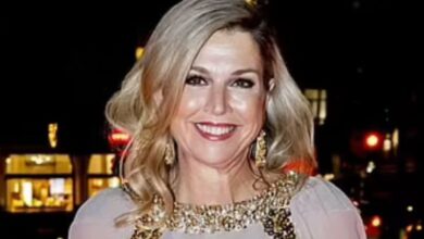 Photo of Máxima Zorreguieta deslumbró a todos con un impresionante vestido de gala bordado con lentejuelas