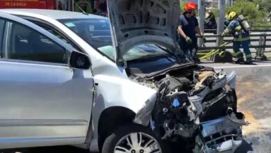 Photo of Caos de tránsito en la autopista 9 de Julio Sur por un choque a la altura de Barracas