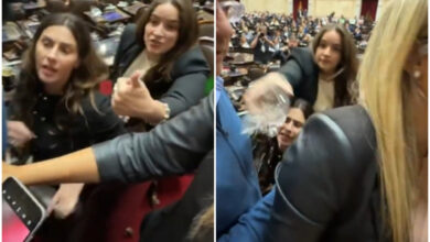 Photo of Gritos y un vaso de agua volador: las libertarias se pelearon entre ellas en plena sesión