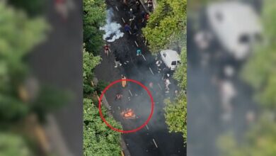 Photo of Un dron registró el momento en el que Pablo Grillo fue herido por un cartucho de gas lacrimógeno