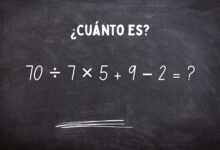 Photo of ¿Cuánto es 70 ÷ 7 × 5 + 9 – 2? El cálculo matemático que solo los más inteligentes pueden resolver en 10 segundos