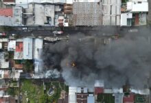 Photo of Video: así fue el momento en el que colapsó el techo de la pañalera que se incendió en Lomas del Mirador