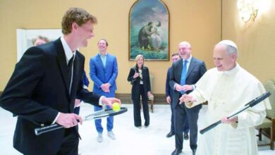 Photo of Jannik Sinner visitó al Papa