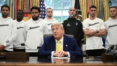 Photo of El insólito momento de Trump con el plantel de Juventus: los recibió en la Casa Blanca, dio una conferencia y habló de la guerra en Medio Oriente