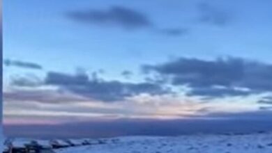 Photo of Video: las asombrosas imágenes del desierto de Atacama cubierto de nieve tras más de 10 años