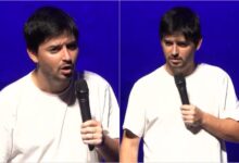 Photo of El humorista Mike Chouhy vivió un momento incómodo cuando un hombre se enojó e intentó increparlo durante un show