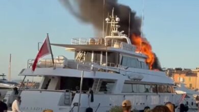 Photo of Videos: se incendió el barco de lujo de José Luis Manzano en Saint-Tropez