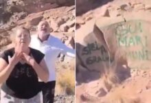 Photo of Mendoza: un grupo de turistas vandalizó piedras del dique Potrerillos y fueron escrachados
