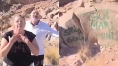 Photo of Mendoza: un grupo de turistas vandalizó piedras del dique Potrerillos y fueron escrachados