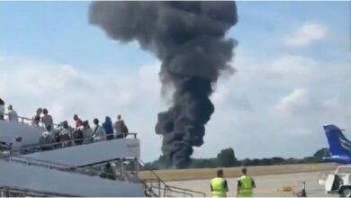 Photo of Así se estrelló tras el despegue el avión en el aeropuerto de Southend de Londres
