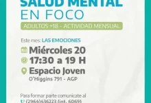 Photo of Continúa el ciclo “Salud Mental en Foco” en el Espacio Joven AGP