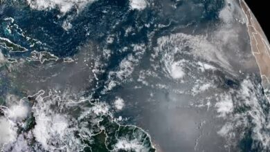Photo of Trayectoria de la tormenta Erin vista desde el espacio y su fortalecido avance cerca de Florida