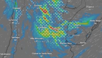 Photo of Hay alerta amarilla por tormentas y vientos para este lunes 18 de agosto: las provincias afectadas
