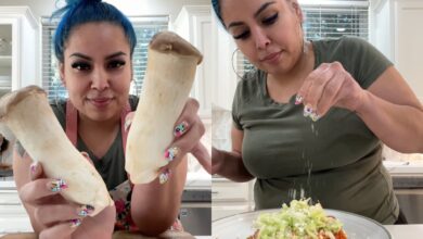 Photo of Es mexicana y enseña la receta del “no chicken tinga”, los tacos vegetarianos con hongos en lugar de pollo